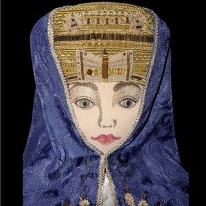 29" Large RUSSIA MOSCOW ALEXANDRA Cloth Doll "VASILISA" Handmade Tags & Card